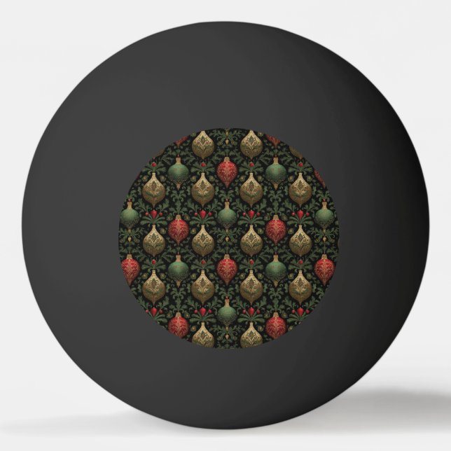 Bolinha De Ping Pong Damascado Festivo  (Frente)