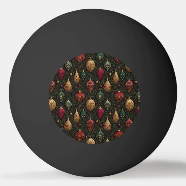 Bolinha De Ping Pong Damascado Festivo (Frente)