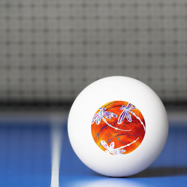 Bolinha De Ping Pong Dança da Libélula no Interior (Líquido)