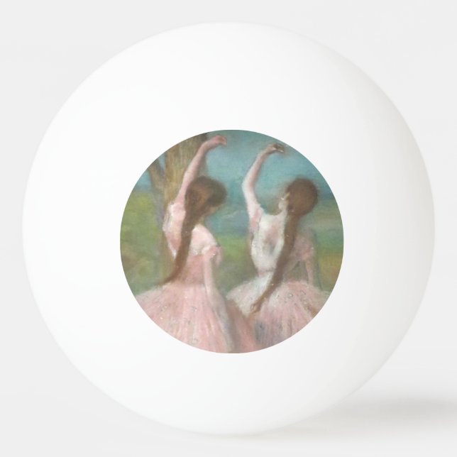Bolinha De Ping Pong Dançarinos em Pink Edgar Degas (Frente)