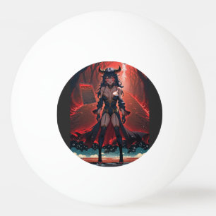 Bolinha De Ping Pong Demonessa com Contato em Encruzilhada, Anime Demon