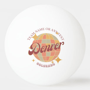 Bolinha De Ping Pong Denver City Colorado EUA mesa