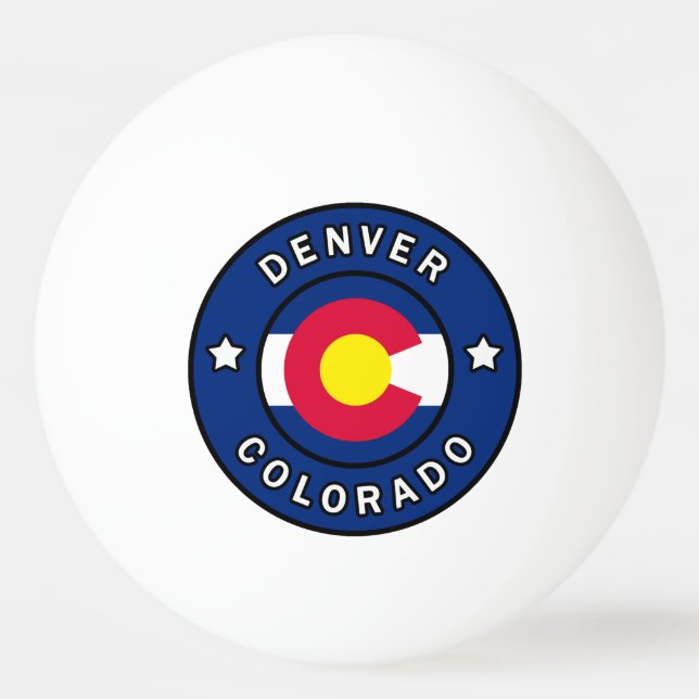 Bolinha De Ping Pong Denver Colorado (Frente)