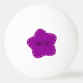 Bolinha De Ping Pong Desenho de Flor Inicial