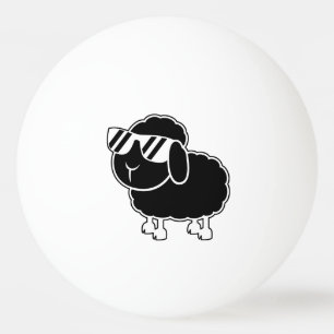Bolinha De Ping Pong Desenhos animados bonitos das ovelhas negras