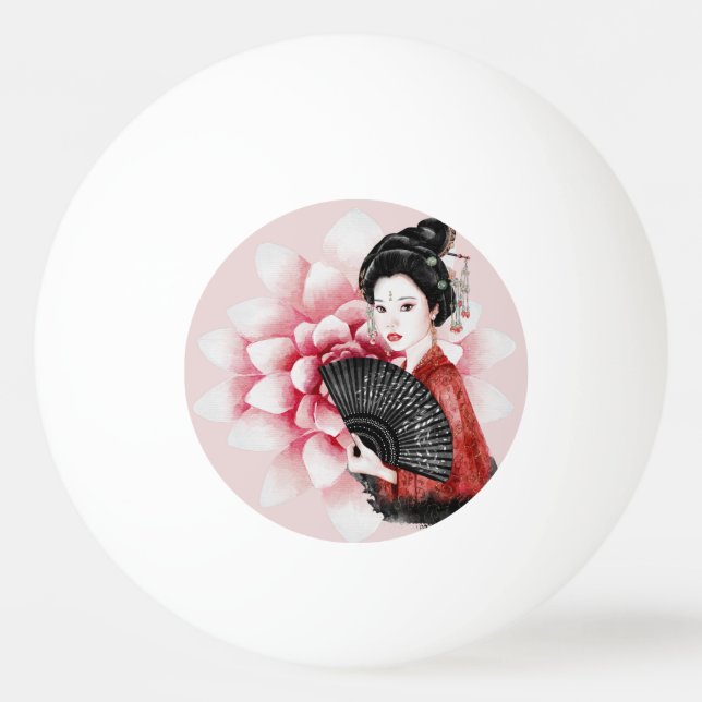 Bolinha De Ping Pong Design da Série Okinawa 34 (Frente)