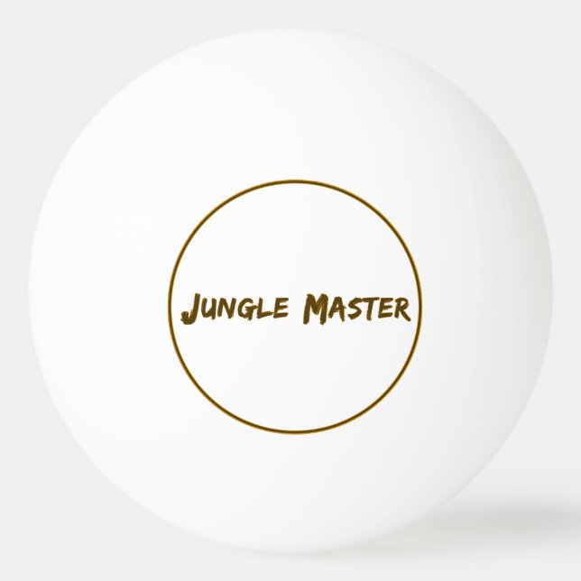 Bolinha De Ping Pong Design de Letreiros Jungle Master (Frente)