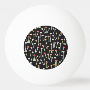 Bolinha De Ping Pong Design do padrão dos cogumelos do outono.