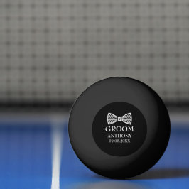 Bolinha De Ping Pong Despedida de Solteiro Preto Moderno Casamento 