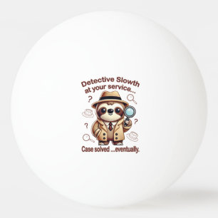 Bolinha De Ping Pong "Detetive Preguiça" Agência de Detetives Preguiça