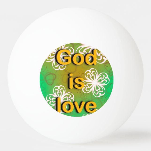 Bolinha De Ping Pong Deus é amor (Frente)
