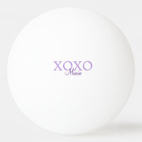 Dia de os namorados Xoxo adicione nome pastel roxo