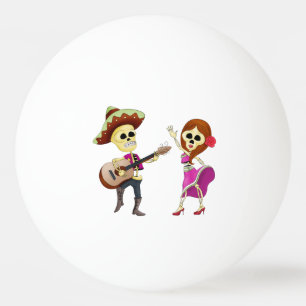 Bolinha De Ping Pong Dia do Casal de Mariachi dos Mortos
