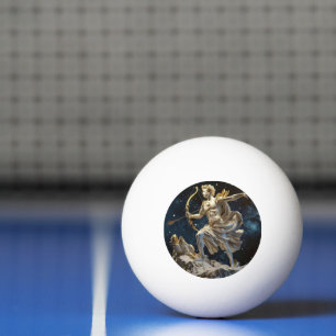 Bolinha De Ping Pong Diagrama 3D dos doze sinais de zodíaco-Sagitário