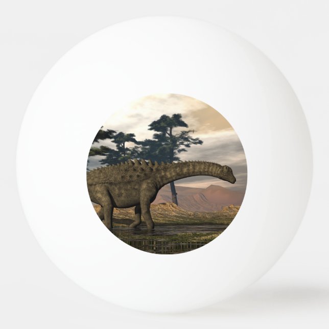 Bolinha De Ping Pong Dinossauro do Ampelosaurus (Frente)