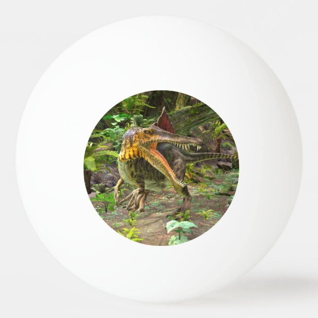 Bolinha De Ping Pong Dinossauro Espinossauro (Frente)