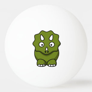 Bolinha De Ping Pong Dinossauro verde bonito dos desenhos animados