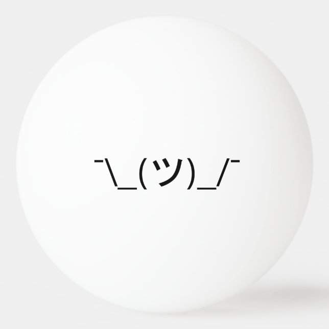 Bolinha De Ping Pong ¯ do Emoticon da encolho de ombros \ japonês (Frente)