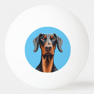 Bolinha De Ping Pong Doberman