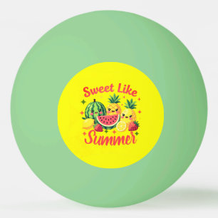 Bolinha De Ping Pong Doce Como Fruta de Desenho Animado do Verão