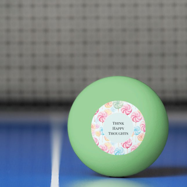 Bolinha De Ping Pong Doces Pirulitos Caprichosos Pensamentos Felizes (Líquido)
