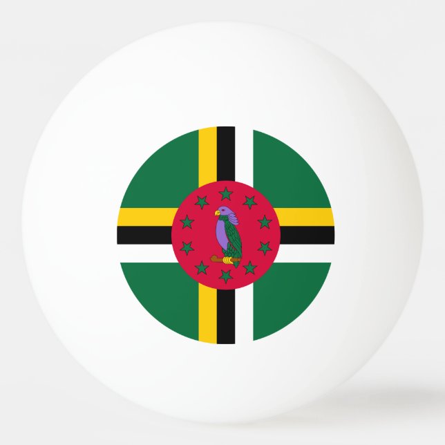 Bolinha De Ping Pong Dominica Flag (Frente)