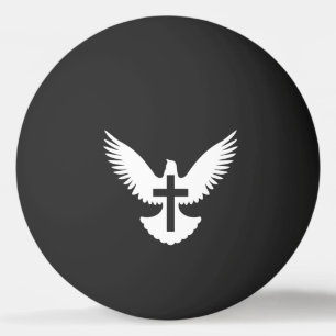 Bolinha De Ping Pong Dove com Cruz