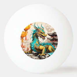 Bolinha De Ping Pong Dragão chinês tradicional para o Ano Novo Chinês