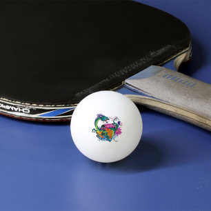 Bolinha De Ping Pong Dragão de Água Chinês Peixe Koi