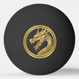 Bolinha De Ping Pong Dragão Dourado-