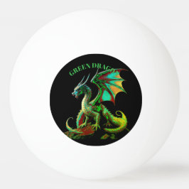 BOLINHA DE PING PONG DRAGÃO VERDE