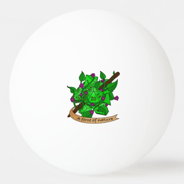 Bolinha De Ping Pong Druid Dice Design (Frente)