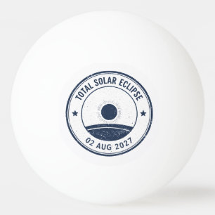 Bolinha De Ping Pong Eclipse Solar de 2 de agosto de 2027
