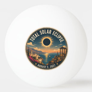 Bolinha De Ping Pong Eclipse Total do Sol 2027 
