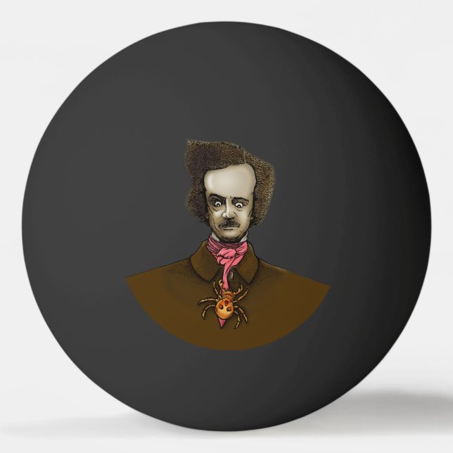 Bolinha De Ping Pong Edgar com Inseto Dourado (Frente)