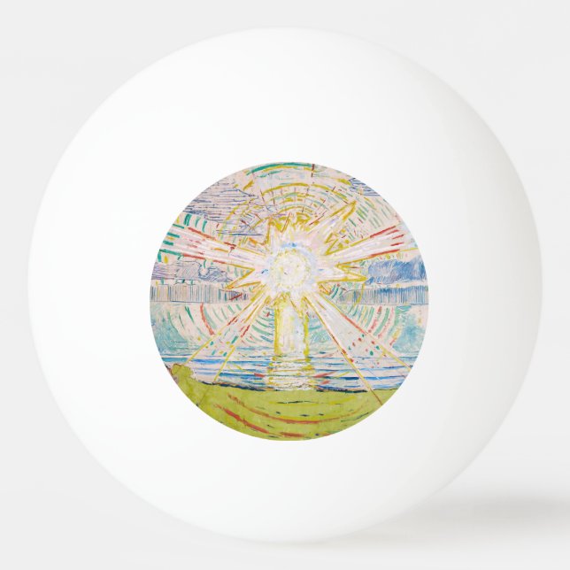 Bolinha De Ping Pong Edvard Munch - O Sol 1910 (Frente)