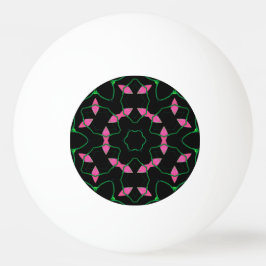 Bolinha De Ping Pong Emerald and Pink Kaleidoscope 