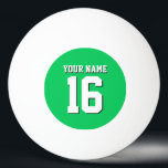Bolinha De Ping Pong Emerald Green Sports Team Jersey<br><div class="desc">Emerald Green Team Jersey / Sports Jersey / Football Jersey =============== Personalize isso com seu próprio nome ou nome de equipe e um número. Você pode alterar o tamanho, a cor e o posicionamento do texto se precisar fazer alterações, remover a sombra do texto, adicionar texto e/ou imagens próprias para...</div>