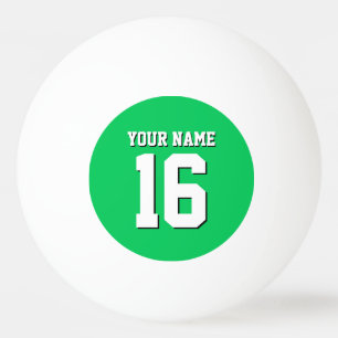Bolinha De Ping Pong Emerald Green Sports Team Jersey