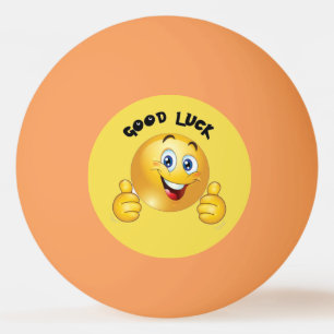 Bolinha De Ping Pong Emoji da boa sorte