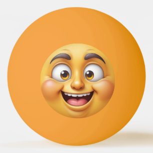 Bolinha De Ping Pong Emojis Feliz Irritado