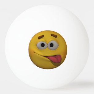 Bolinha De Ping Pong Emoticon de Playfull do estilo 3D