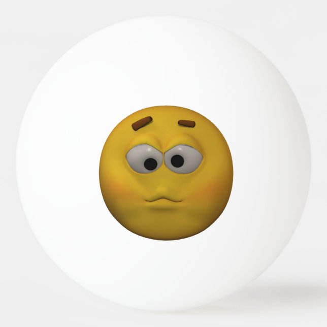 Bolinha De Ping Pong Emoticon do doente do estilo 3D (Frente)