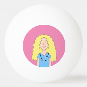 Bolinha De Ping Pong Enfermeira loira