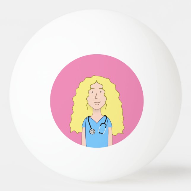 Bolinha De Ping Pong Enfermeira loira (Frente)