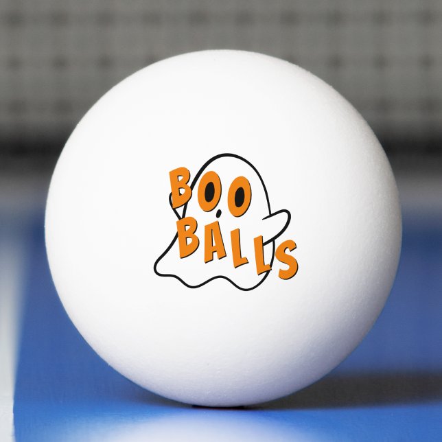 Bolinha De Ping Pong Engraçado Fantasma Boo Balls Piada Suja Halloween (funny ghost boo balls Halloween ping pong balls)