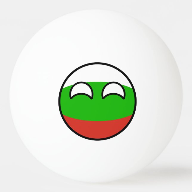 Bolinha De Ping Pong Engraçado Trending Geeky Bulgária Countryball (Frente)