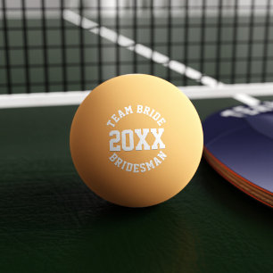 Bolinha De Ping Pong Equipe Noiva Bridesman Casamento Favor Ping Pong B