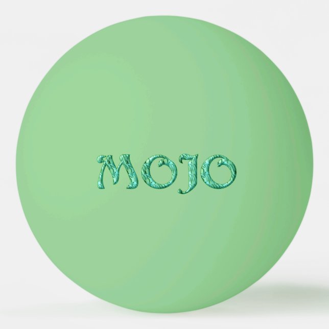Bolinha De Ping Pong Esfera verde-esverdeada de 1 estrela com pingue-po (Frente)