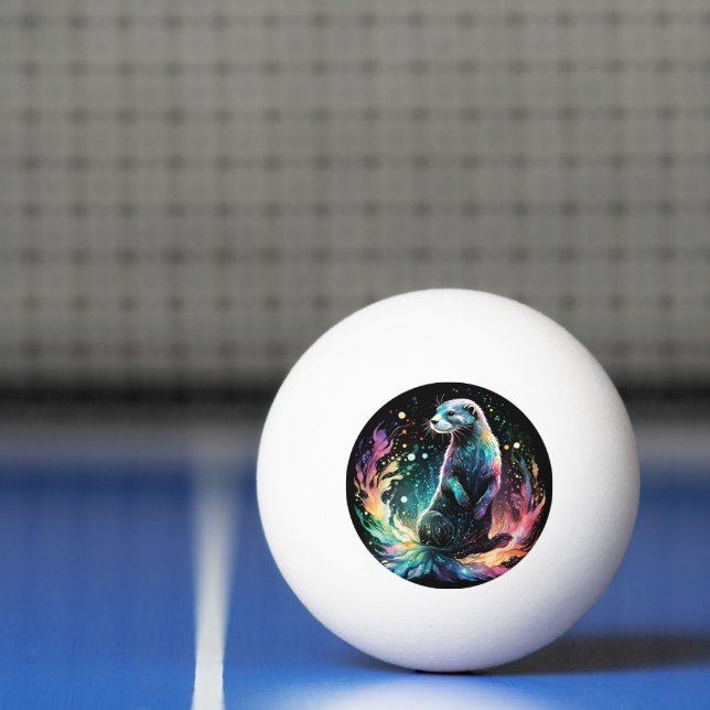Bolinha De Ping Pong Espectro de Borda: As Lontras Brilham (Líquido)